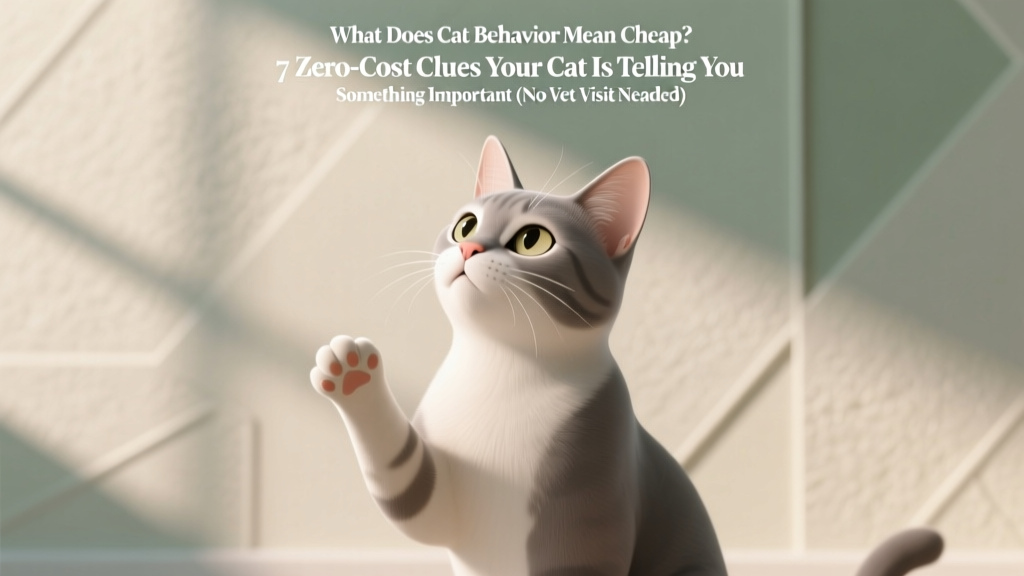 What Does Cat Behavior Mean Cheap? 7 Zero-Cost Clues Your Cat Is Telling You Something Important (No Vet Visit Needed)