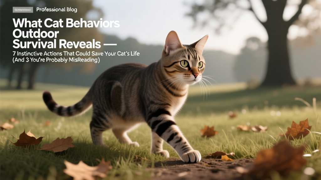 What Cat Behaviors Outdoor Survival Reveals — 7 Instinctive Actions That Could Save Your Cat’s Life (And 3 You’re Probably Misreading)