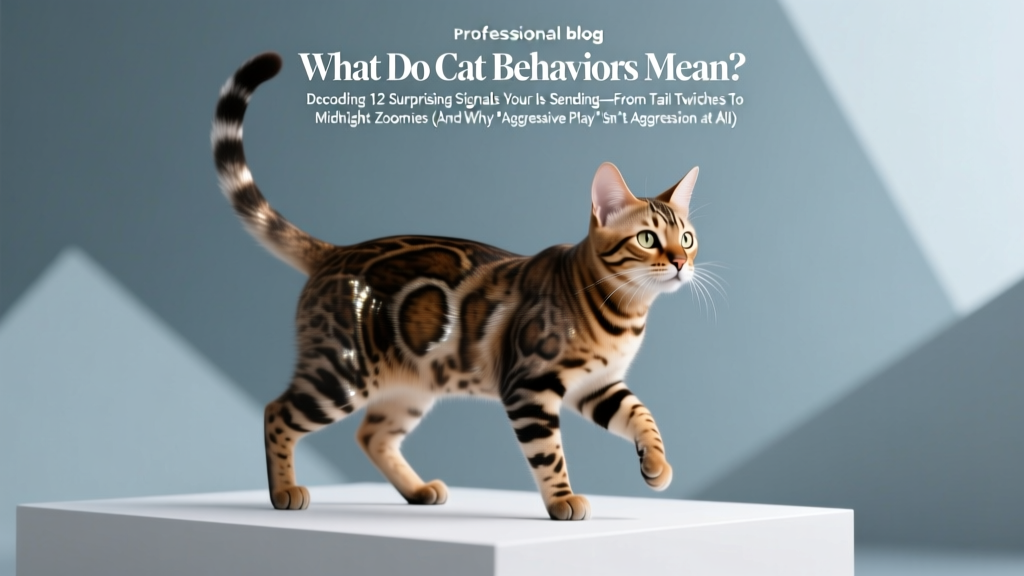 What Do Cats Behaviors Mean Bengal? Decoding 12 Surprising Signals Your Bengal Is Sending—From Tail Twitches to Midnight Zoomies (And Why 'Aggressive Play' Isn’t Aggression at All)