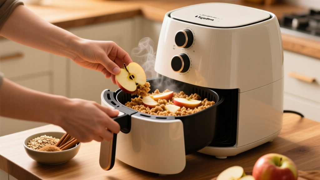 The 4-Ingredient Air Fryer 'Baked' Apple Crisp That Never...