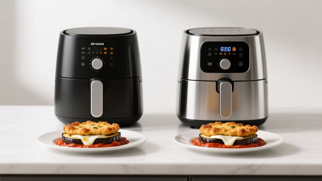 Air-Fried Eggplant Parmesan Slices: Salt-Drained vs. No-S...