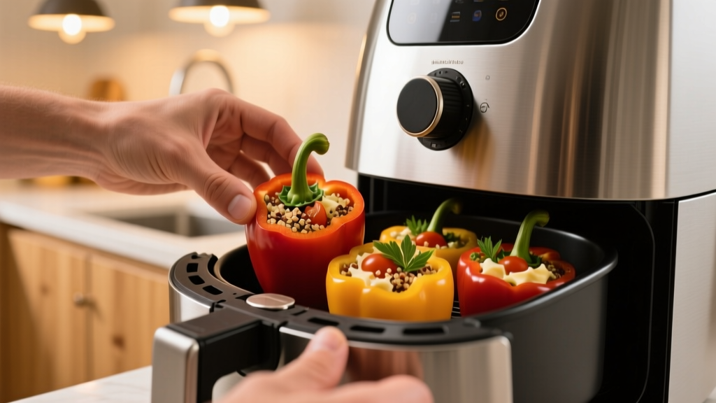 Air Frying Stuffed Peppers: Why 385°F for 22 Minutes Beat...