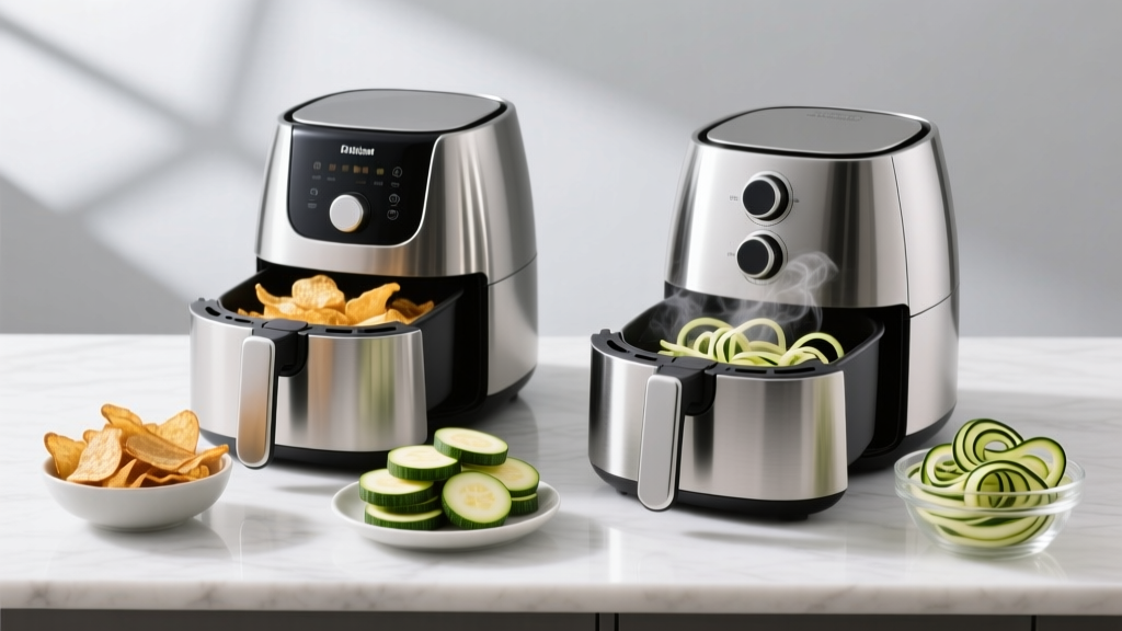 Air-Frying Zucchini Chips: Mandoline vs. Spiralizer — Str...