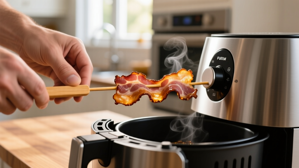 Why Your Air Fryer Bacon Is Curling (and the 2-Inch Woode...