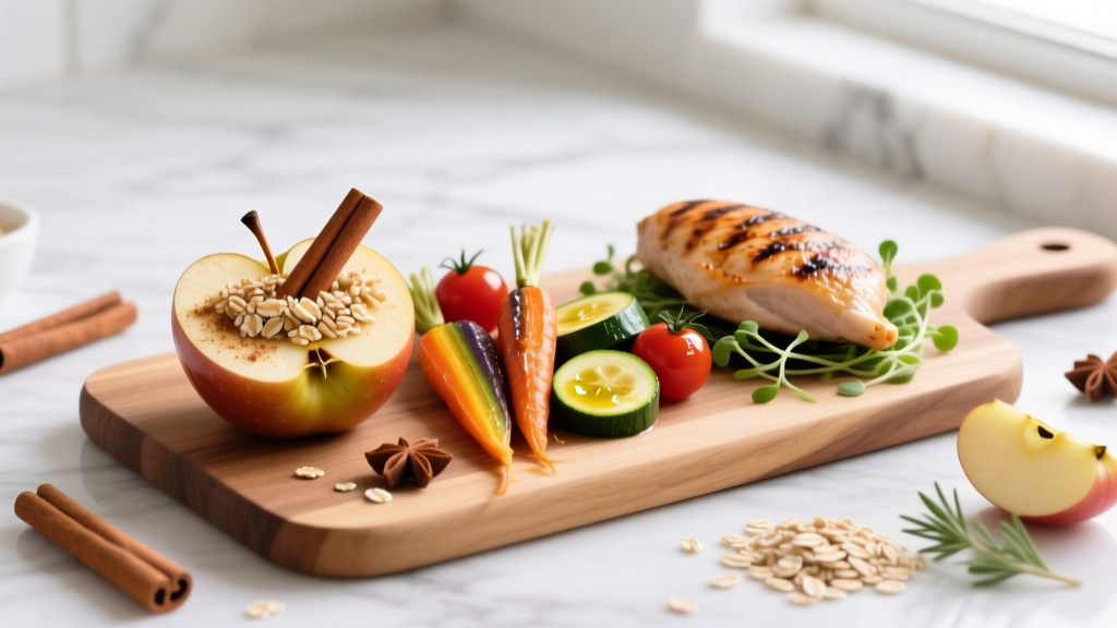 Air Fryer 'Baked' Apples with Cinnamon-Crisp Oat Topping:...