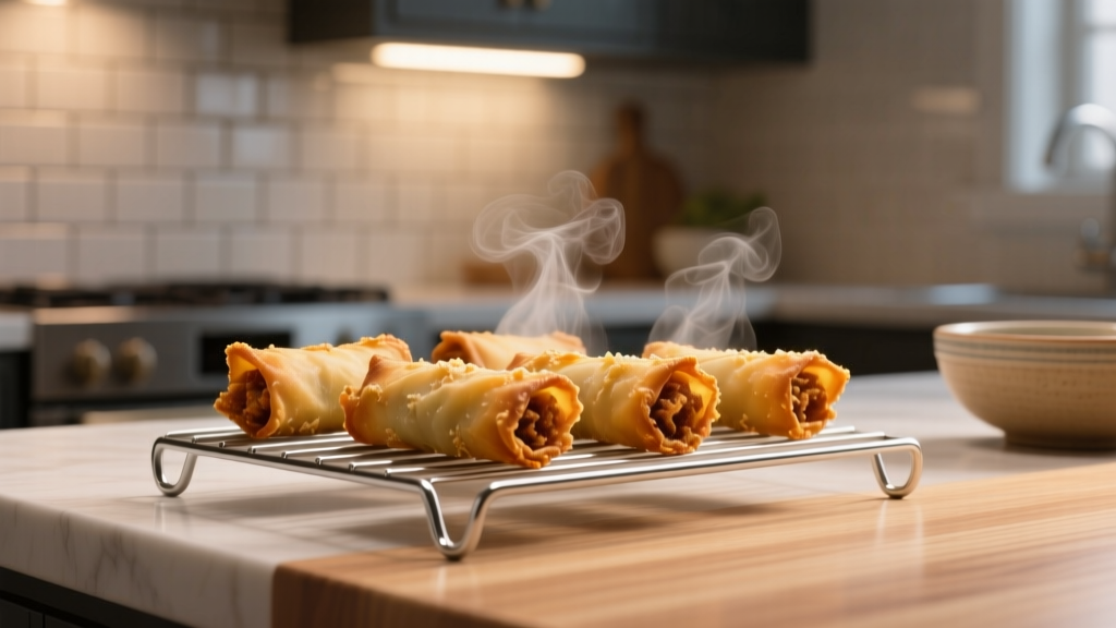 Air Fryer Frozen Spring Rolls: Crispy Wrapper, Unbroken R...