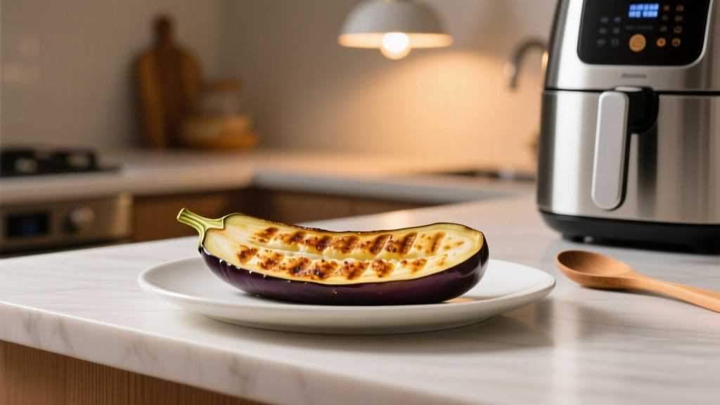 Air Fryer ‘Grilled’ Eggplant That Absorbs 68% Less Oil Th...