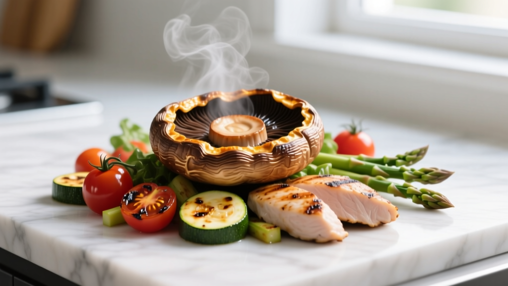 Air Fryer 'Grilled' Portobello Caps: Umami Depth Test Res...