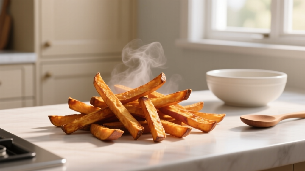 Air Fryer Sweet Potato Fries That Stay Crisp for 90 Minut...