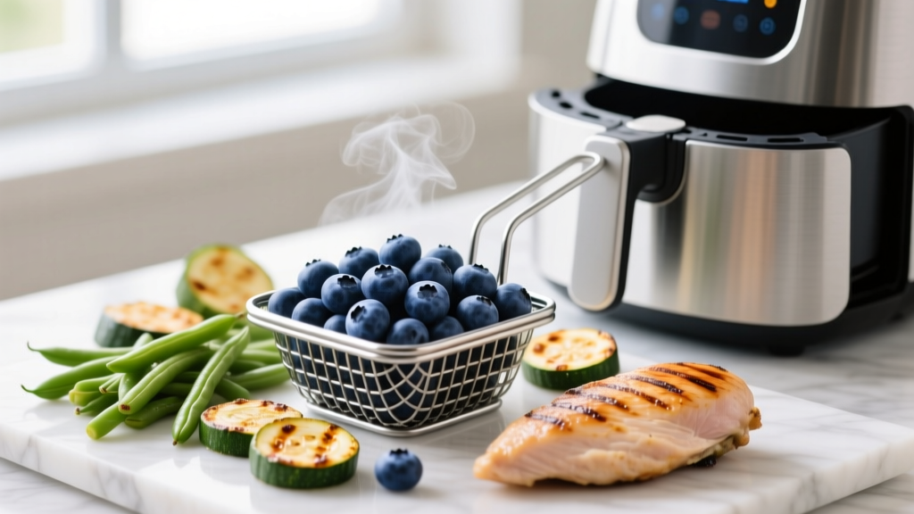 Air-Frying Frozen Blueberries for Oatmeal: Why 340°F Pres...