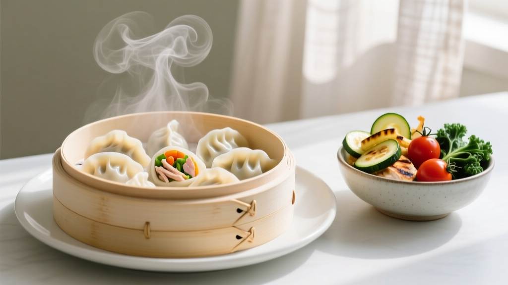 Air-Fried Frozen Dumplings: The 5-Second Steam Vent Trick...