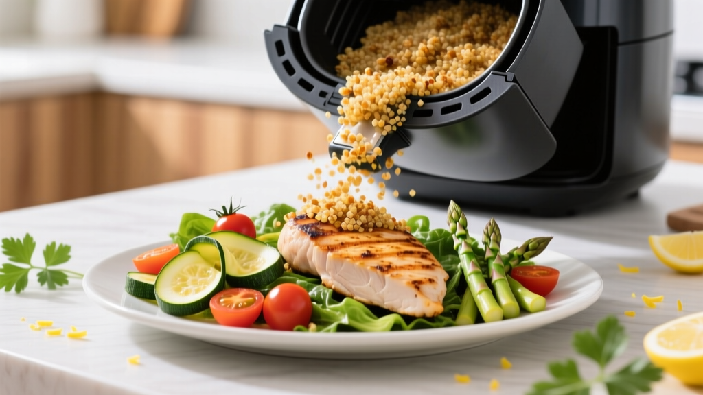 Air-Frying Quinoa for Crunchy Topping: Toasting Temp, Sti...