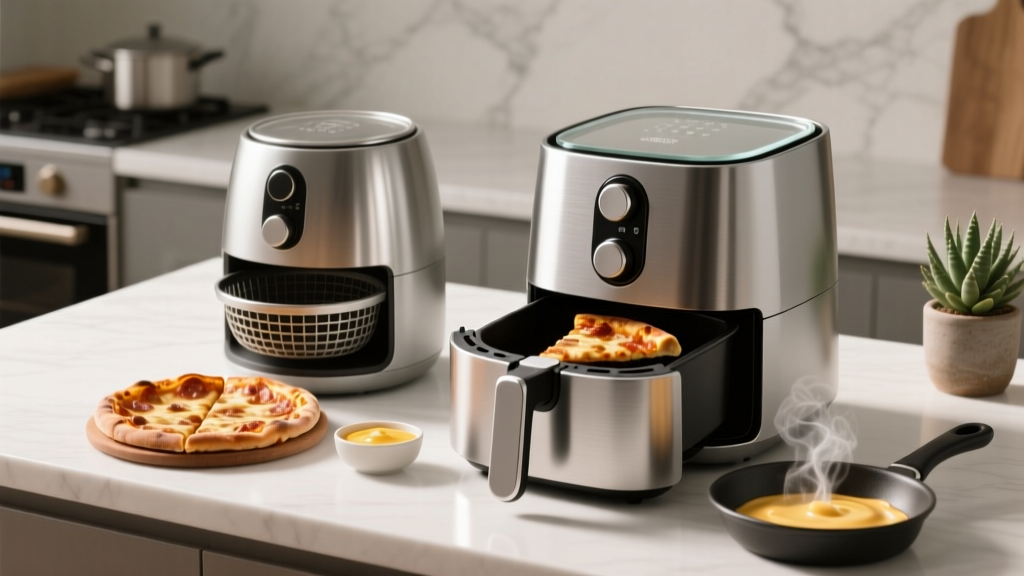 Reheating Day-Old Pizza: Air Fryer (375°F/4min) vs. Skill...
