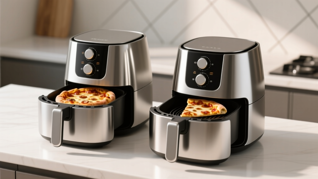 Reheating Day-Old Pizza: Air Fryer at 360°F vs. Skillet w...