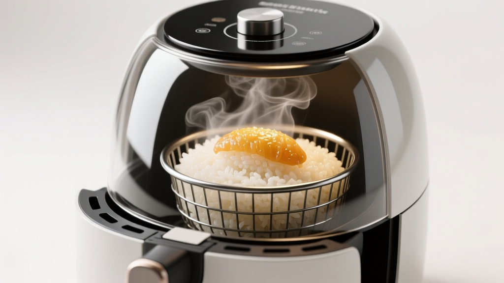 Air Fryer ‘Reheated Sushi Rice’ Fix: The 90-Second Steam-...