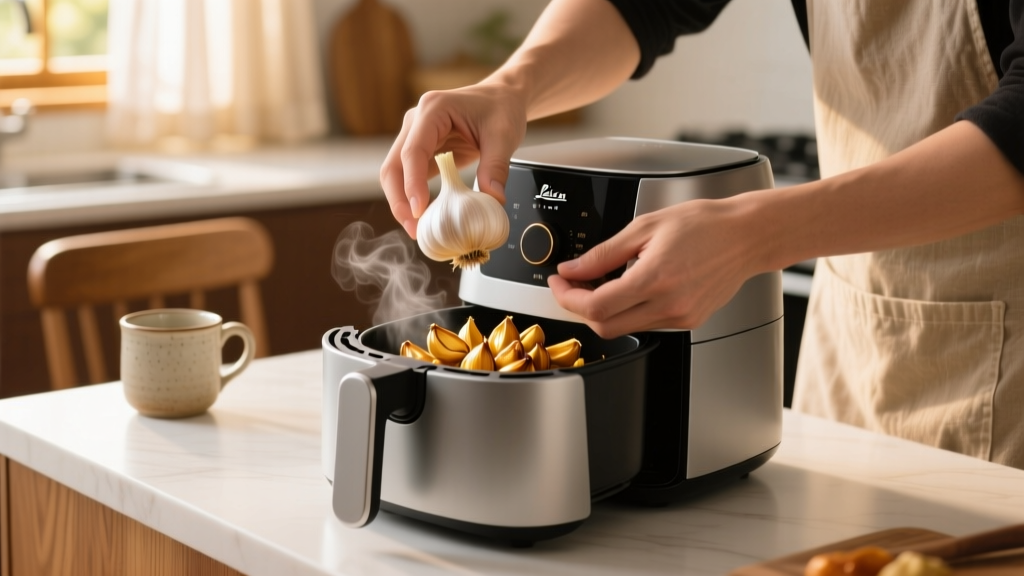 How to Roast Garlic in the Air Fryer: 1 Whole Head, 25 Mi...