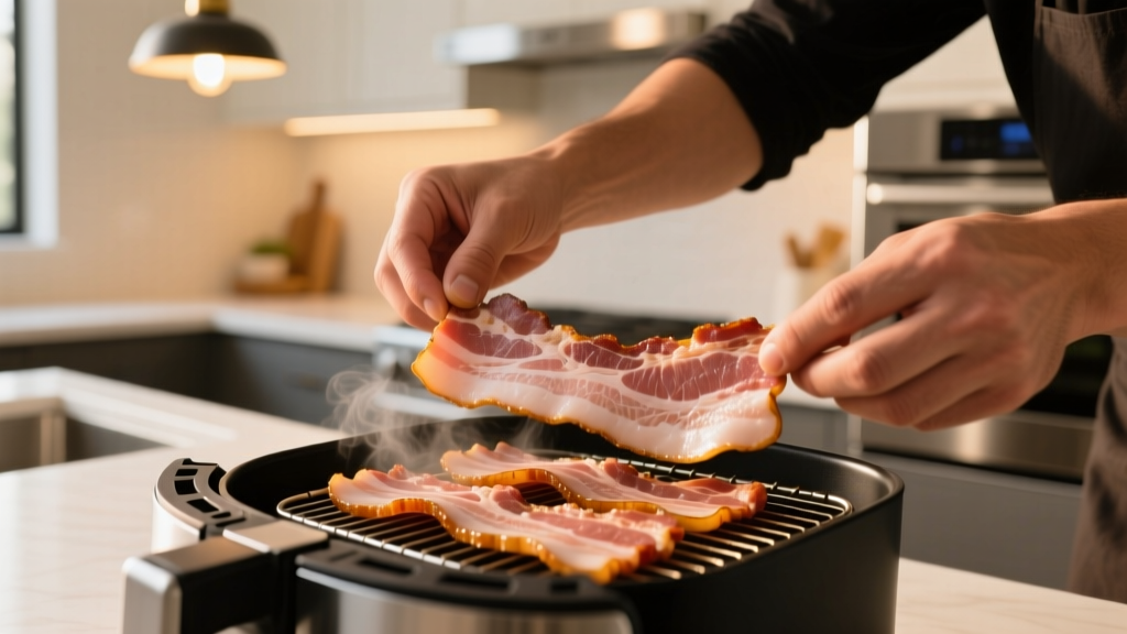 How to Air Fry Thick-Cut Bacon (1/4") Without Curling or ...