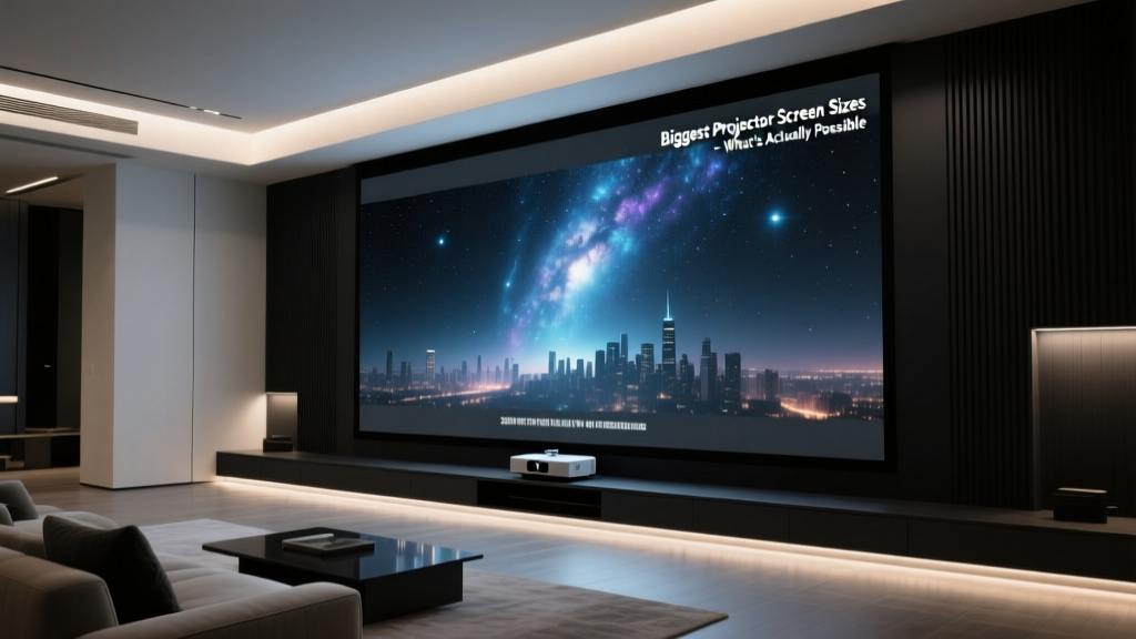 Biggest Projector Screen Sizes: What's Actually Possible? We Measured 12 Real Installations — From 80" Home Theaters to 300" Commercial Giants (and Why 500" Isn’t Just Marketing)