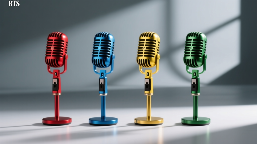 BTS Mic Colors Explained: The Real Meaning, History, & Why Each Member’s Microphone Color Was Chosen (Not What Fans Assume)