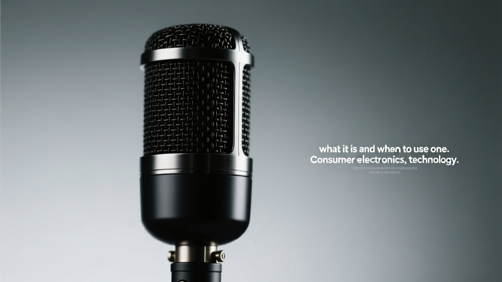 Condenser Microphone What It Is When To Use One: The Real-World Guide That Fixes Your Audio Confusion (No Jargon, Just Clarity)