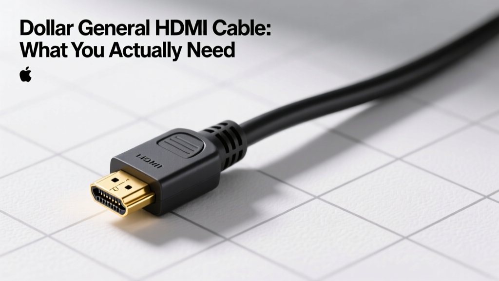 Dollar General HDMI Cable What You Actually Need: The Truth About $5 Cables, 4K Support, and Why Your $30 'Premium' Cable Is Wasting Money