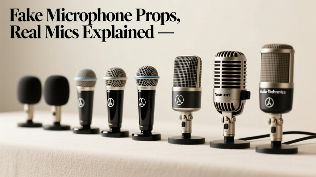 Fake Microphone Props vs Real Mics Explained: Why Your 'Studio' Setup Might Be Silently Failing — And How to Spot the Difference in 60 Seconds