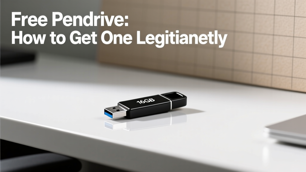 Free Pendrive How To Get One Legitimately: 7 Verified Ways (No Scams, No Hidden Fees, No Data Risks)