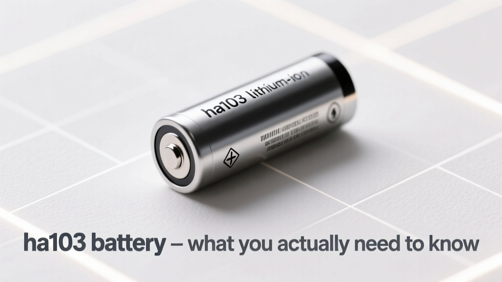 Ha103 Battery What You Actually Need To Know: 7 Critical Truths Most Users Miss (Including Real-World Lifespan Tests & Safety Certifications)