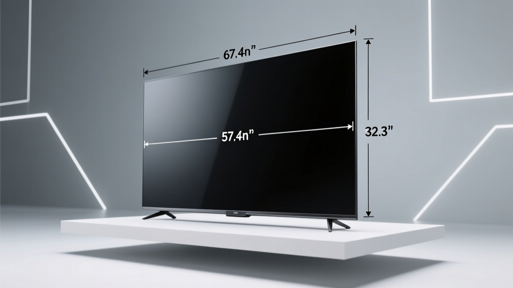 How Long Is A 65 Inch TV Width Height Explained: The Exact Inches (With Wall Mount & Stand Clearance Cheat Sheet)