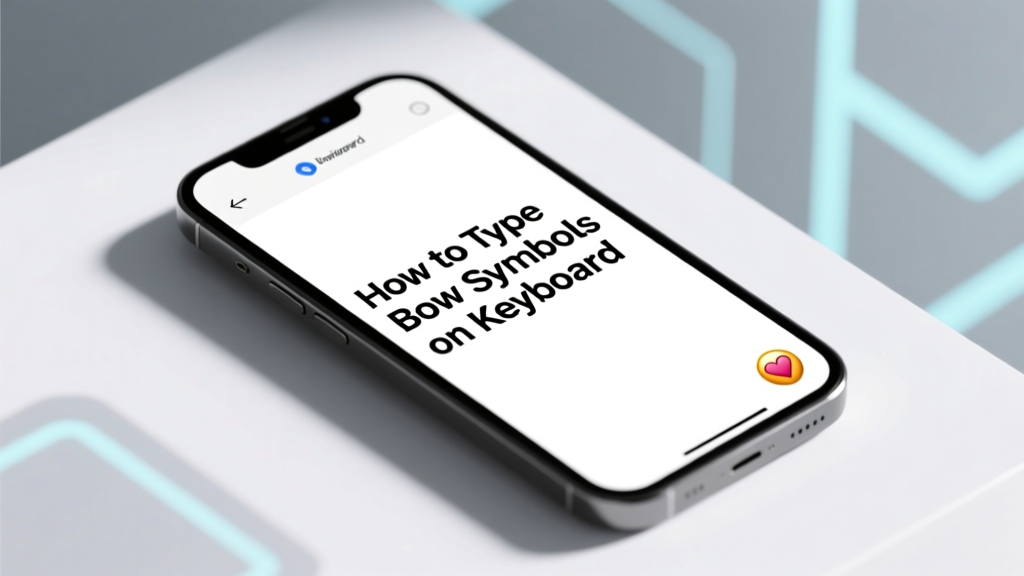 How To Type Bow Symbols On Keyboard Text Emoji: 7 Foolproof Methods for Windows, Mac, iOS & Android (No Apps Needed)