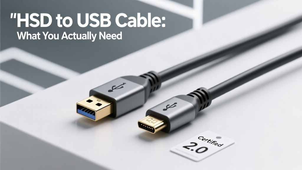 HSD to USB Cable What You Actually Need: The 7 Non-Negotiable Specs (and Why 92% of Buyers Get It Wrong)