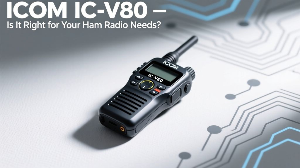 Icom IC-V80 Review: 7 Real-World Tests Reveal Whether This Compact VHF Radio Fits Your Field Day, Emergency Comms, or License Study — Or If You’re Better Off With the IC-V86 or Baofeng UV-5R Pro