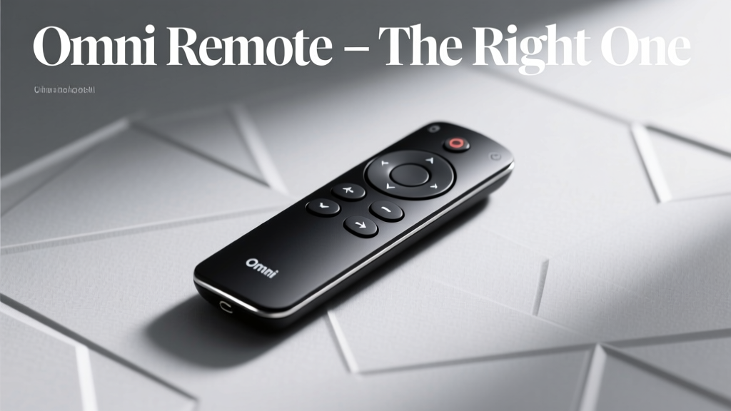 Omni Remote The Right One: 7 Real-World Tests That Exposed Which Model Actually Delivers Flawless TV, Soundbar & Smart Home Control (Not Just Marketing Hype)