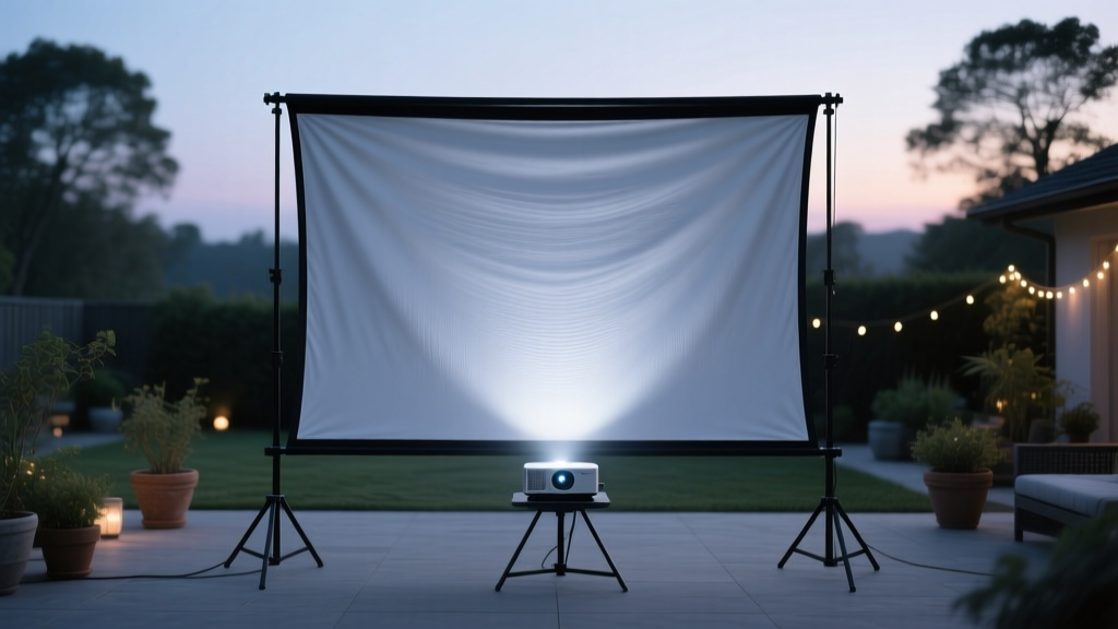 The Outdoor Projector Screen Fabric Myth You’re Paying For: Why 92% of DIY Screens Fail Under Sunlight (And What Actually Works)