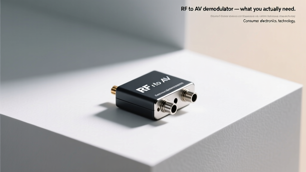 RF to AV Demodulator What You Actually Need: The 7 Non-Negotiable Specs (and 3 Common Mistakes That Kill Signal Quality)