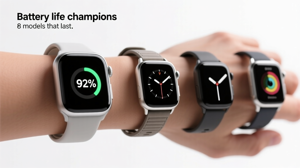 Smartwatch Battery Life Champions: 8 Models That Last