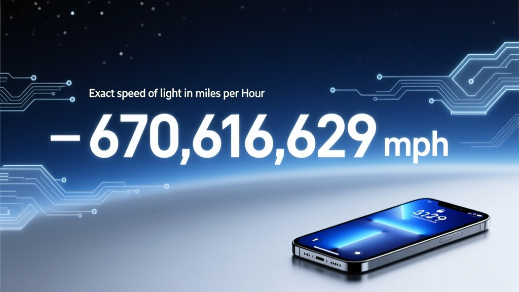 Speed Of Light In Mph Exact Value Real World Context: Why 670,616,629 mph Isn’t Just a Number — It’s the Hidden Limit Behind GPS, Fiber Optics, and Your Phone’s Camera Focus