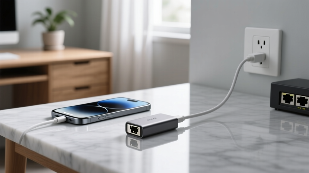 USB Ethernet Adapter for iPhone Real World: Why Most Fail in Offices & Cafés (and Which 3 Actually Deliver 940 Mbps, Zero Lag, and iOS 17.5 Stability)