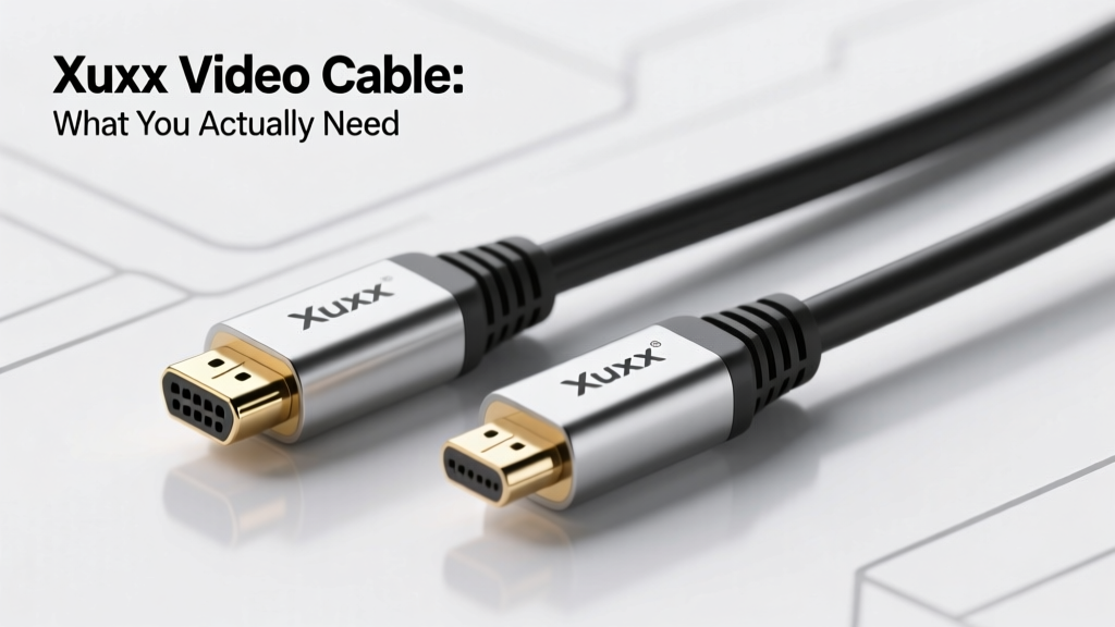 Xuxx Video Cable What You Actually Need: The 7 Real-World Rules No Sales Page Tells You (Spoiler: Gold Plating ≠ Better Signal)