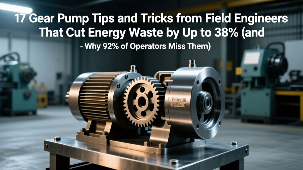 17 Gear Pump Tips and Tricks from Field Engineers That Cut Energy Waste by Up to 38% (and Why 92% of Failures Are Preventable with These 3 Calibration Habits)