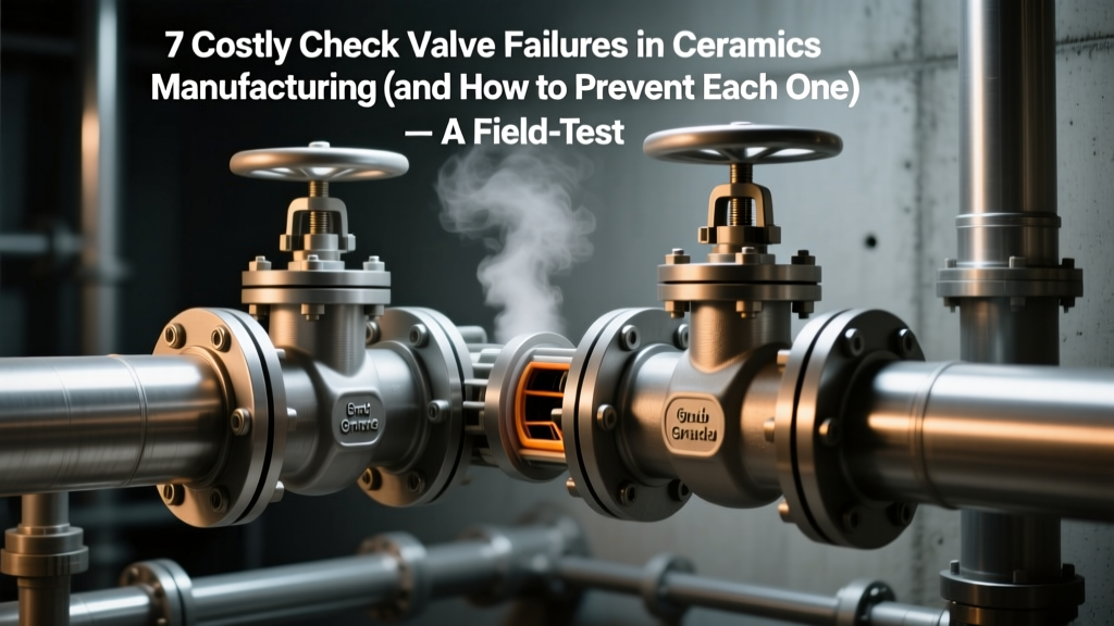 7 Costly Check Valve Failures in Ceramics Manufacturing (and How to Prevent Each One) — A Field-Tested Guide to Reliable Check Valve Applications in Ceramics Manufacturing
