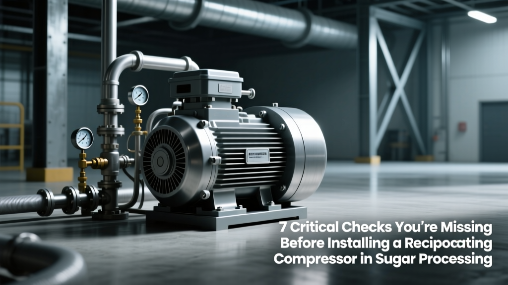 7 Critical Checks You’re Missing Before Installing a Reciprocating Compressor in Sugar Processing — Avoid Costly Downtime, Corrosion Failures, and Energy Waste in Mills & Refineries