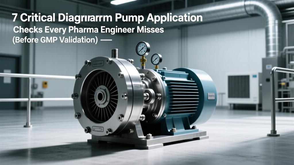 7 Critical Diaphragm Pump Application Checks Every Pharma Engineer Misses (Before GMP Validation) — Your No-Fluff Field Guide to Avoiding Sterility Failures, Batch Rejections, and FDA 483s