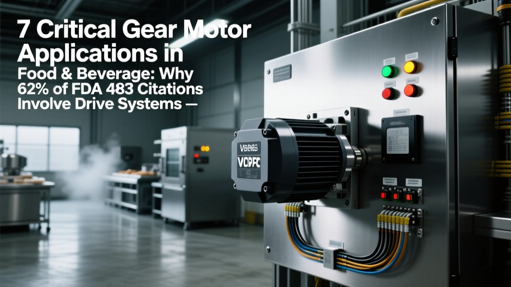 7 Critical Gear Motor Applications in Food & Beverage: Why 62% of FDA 483 Citations Involve Drive System Noncompliance (and How to Fix It)