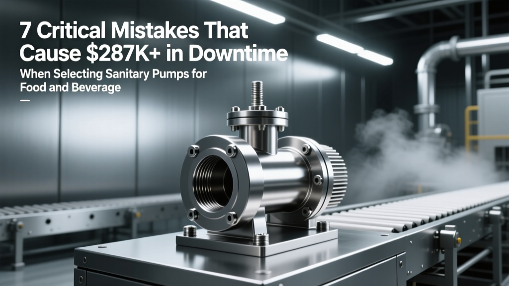 7 Critical Mistakes That Cause $287K+ in Downtime When Selecting Sanitary Pumps for Food and Beverage Processing — Avoid Costly CIP Failures, FDA Rejection, and Microbial Breeding Grounds Before Your Next Purchase