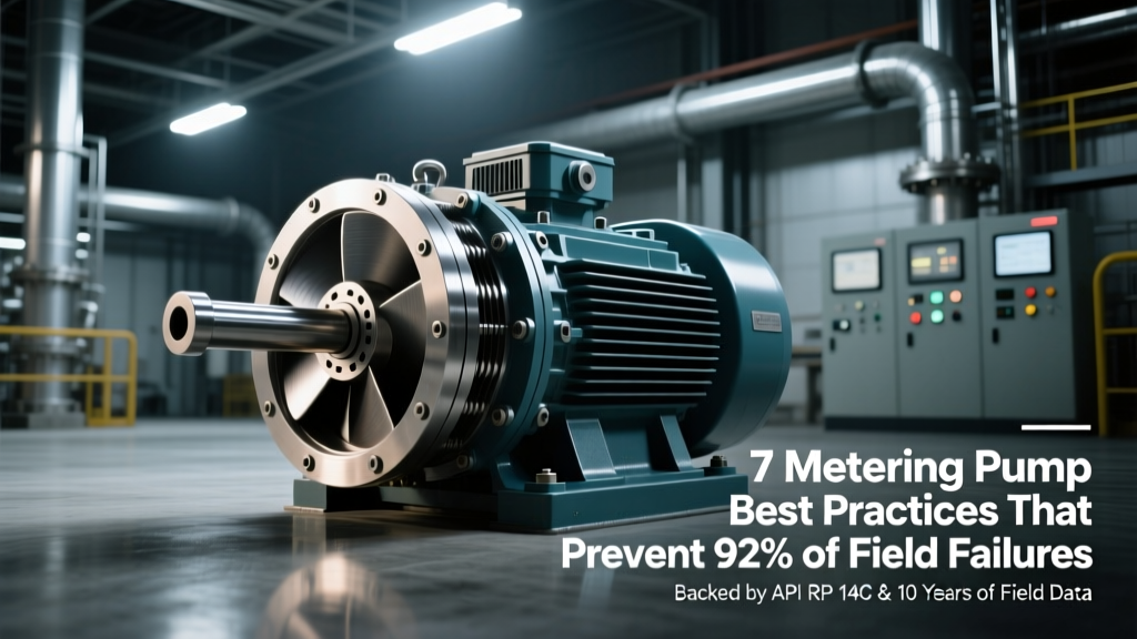 7 Metering Pump Best Practices That Prevent 92% of Field Failures (Backed by API RP 14C & 10 Years of Plant Audits)