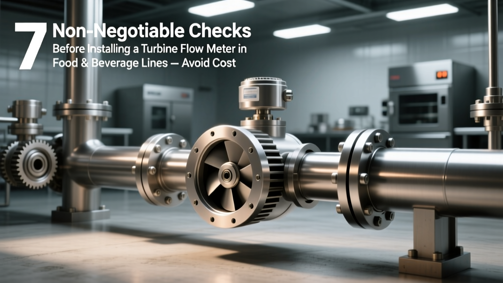 7 Non-Negotiable Checks Before Installing a Turbine Flow Meter in Food & Beverage Lines — Avoid Costly Recalls, CIP Failures, and FDA 483s (Real-World Application Guide)