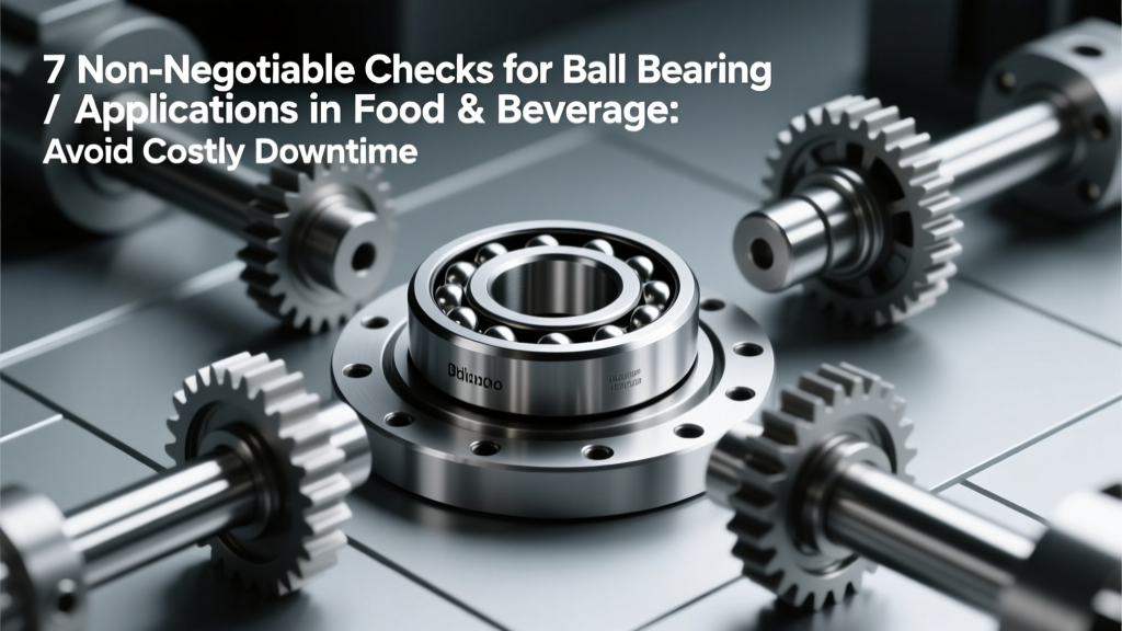 7 Non-Negotiable Checks for Ball Bearing Applications in Food & Beverage: Avoid Costly Downtime, Contamination, and ISO 22000 Failures Before Your Next Sanitary Line Audit