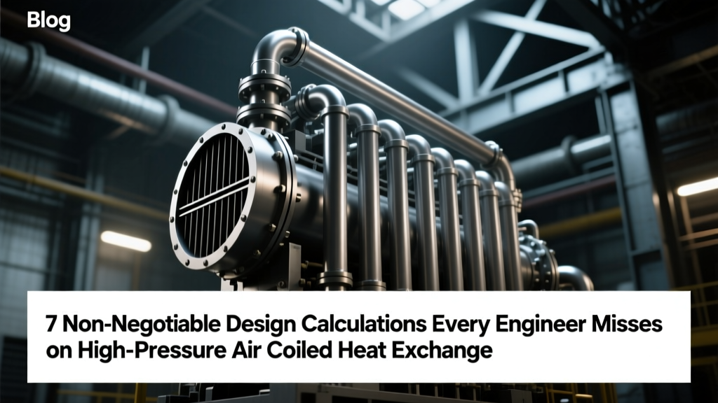 7 Non-Negotiable Design Calculations Every Engineer Misses on High-Pressure Air Cooled Heat Exchangers (Shell Thickness, Tube Wall Stress, Hydrotest Pressures & More)