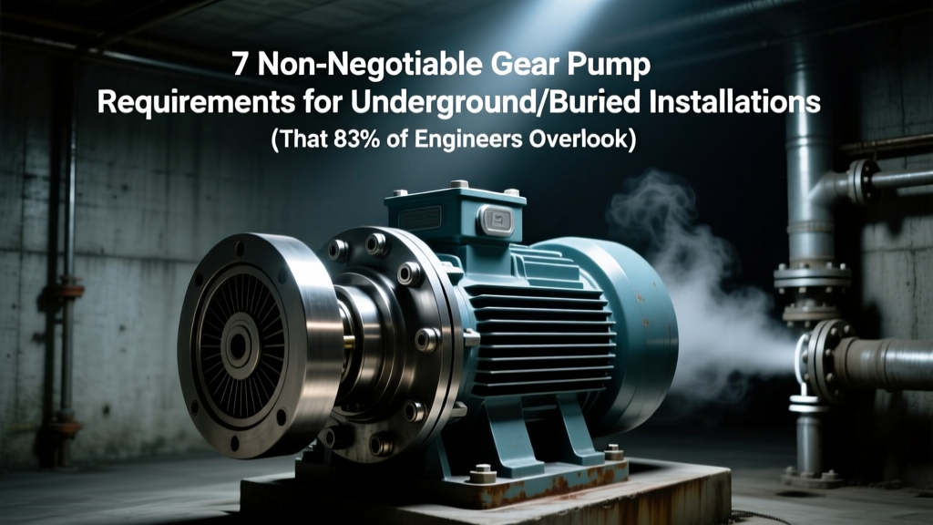 7 Non-Negotiable Gear Pump Requirements for Underground/Buried Installations (That 83% of Engineers Overlook Until Failure Strikes — Including Corrosion-Proof Housing, IP68+ Sealing, ASME B31.4 Compliance, and Remote Diagnostics Ready)